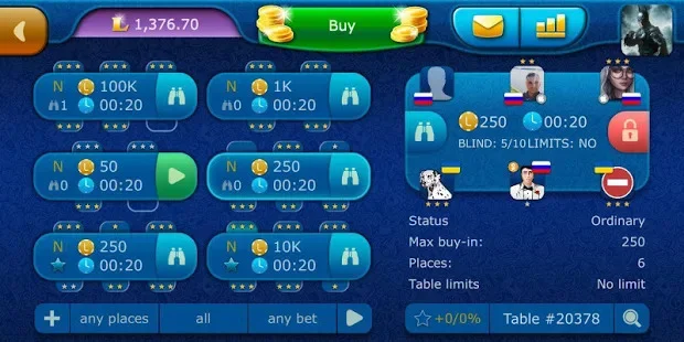 Free online poker game